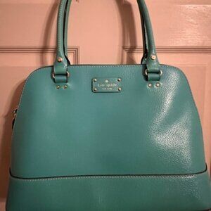 Kate Spade Satchel With Matching Wallet, "Tiffany Blue"